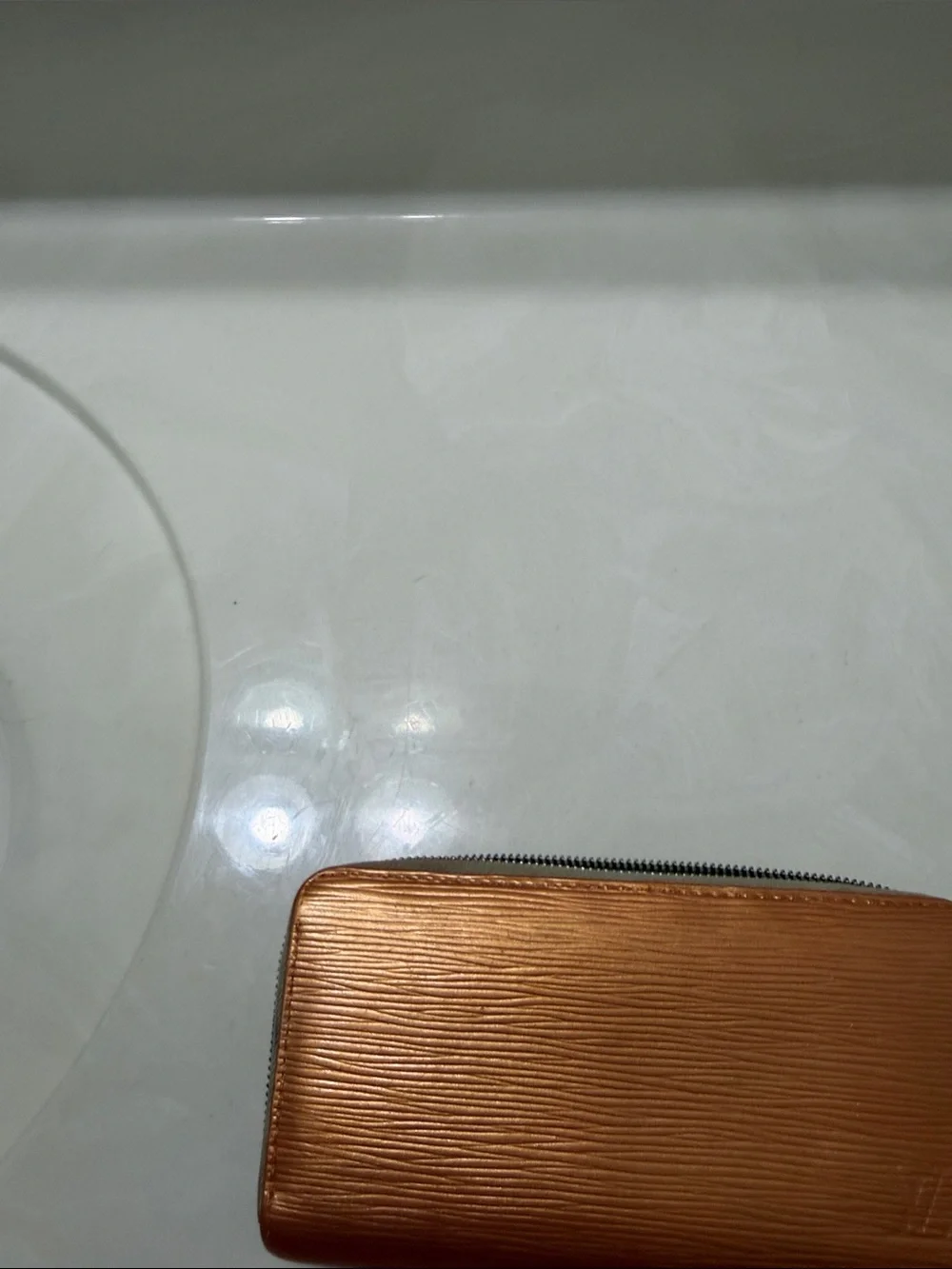 Louis Vuitton Orange Gradient Epi Zip Wallet in box and with LV Dusty